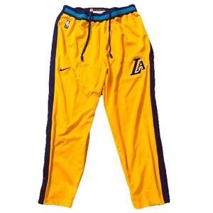 Lakers Pants Men's SZ XXL  Yellow Purple Nike Showtime City Edition Warm Up 75th